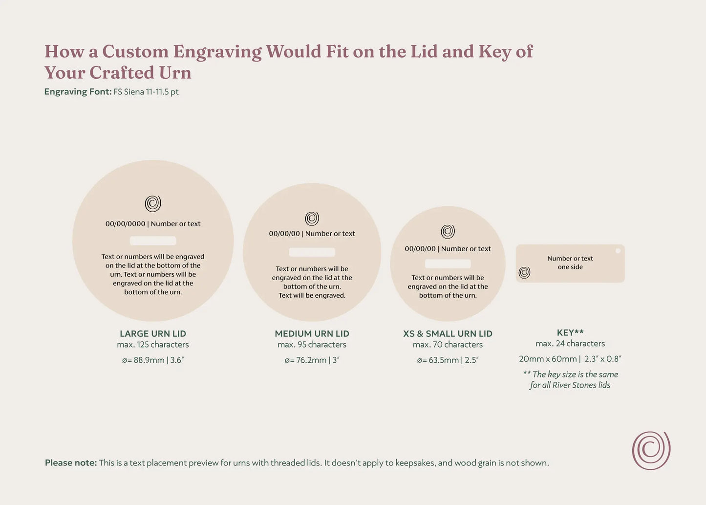 Mahogany Urn | River Stone