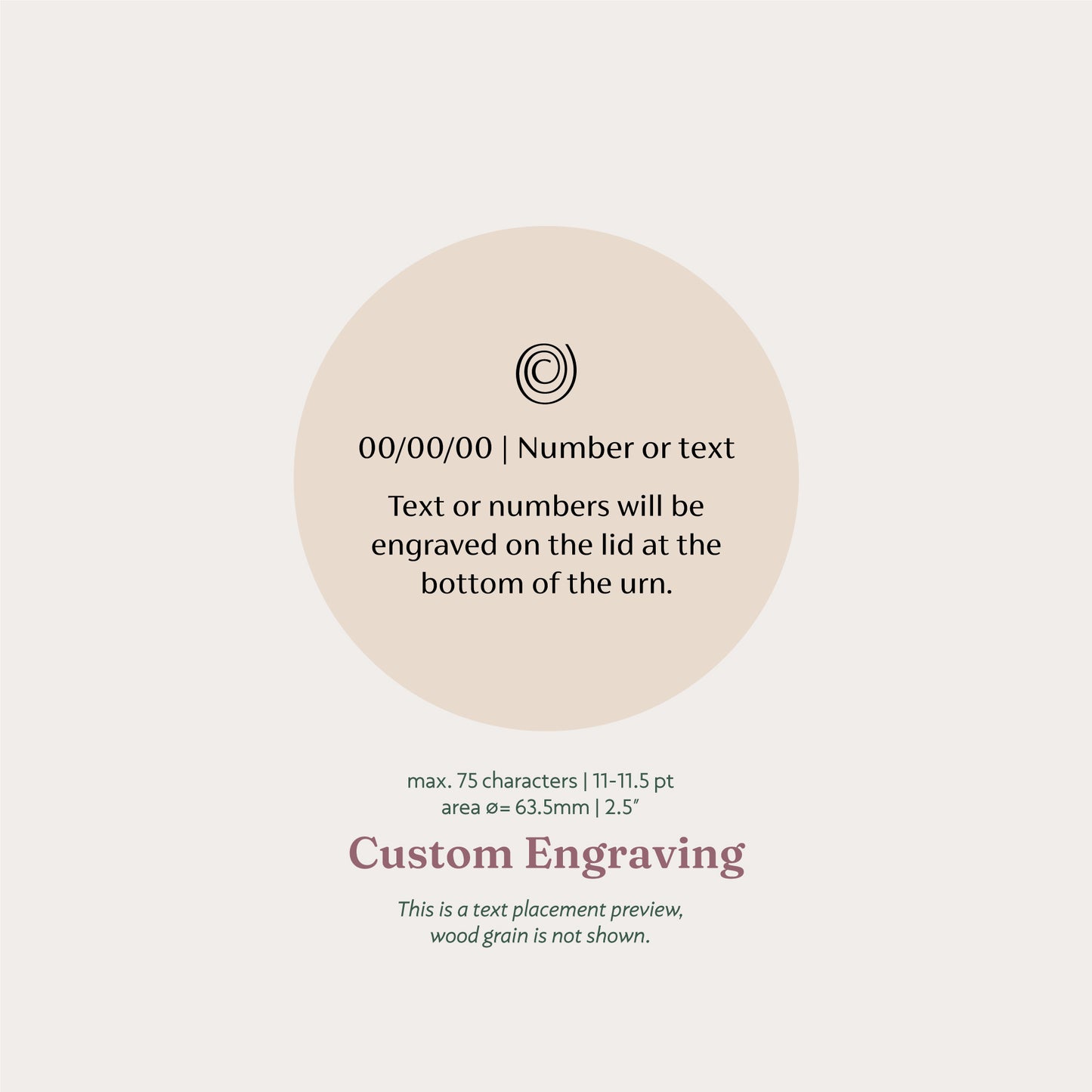 Mahogany Urn | Pure Love