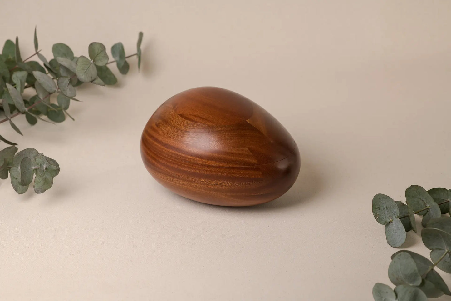 African Mahogany Urn | River Stone